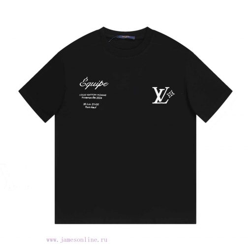LV's HomeNew Printed Short Sleeved T-shirt ®*Customized 280g All Cotton Fabric Soft And Skin Fr it7yb0pj