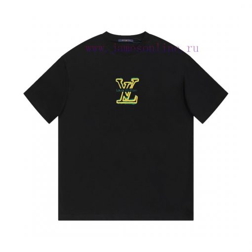 LV's HomeNew Printed Short Sleeved T-shirt ®*Customized 280g All Cotton Fabric Soft And Skin Fr za3dktm9