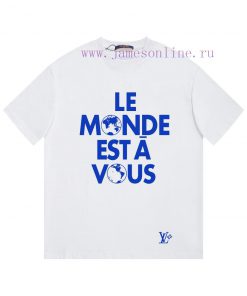 LV's HomeNew Printed Short Sleeved T-shirt ®*Customized 280g All Cotton Fabric Soft And Skin Fr wwailxr1