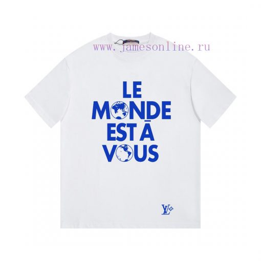 LV's HomeNew Printed Short Sleeved T-shirt ®*Customized 280g All Cotton Fabric Soft And Skin Fr wwailxr1