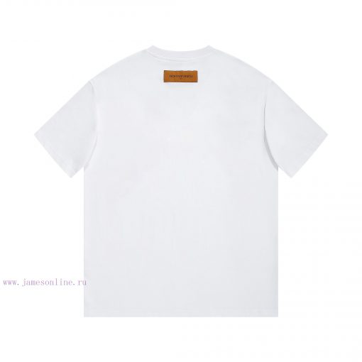 LV's HomeNew Printed Short Sleeved T-shirt ®*Customized 280g All Cotton Fabric Soft And Skin Fr wwailxr1 - Image 3