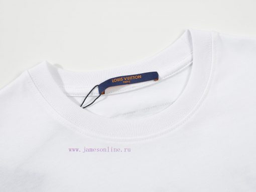 LV's HomeNew Printed Short Sleeved T-shirt ®*Customized 280g All Cotton Fabric Soft And Skin Fr wwailxr1 - Image 4