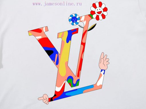 LV's HomeNew Printed Short Sleeved T-shirt ®*Customized 280g All Cotton Fabric Soft And Skin Fr lfkcu1cc - Image 4