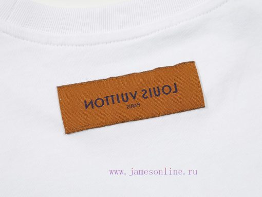 LV's HomeNew Printed Short Sleeved T-shirt ®*Customized 280g All Cotton Fabric Soft And Skin Fr lfkcu1cc - Image 6