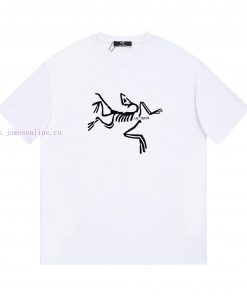 ARC'TERYX ArchaeopteryxNew Velvet Printed Short Sleeved T-shirt ®*Customized 280g All Cotton Fa yu73kq38