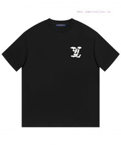LV's HomeNew Foam Printed Short Sleeved T-shirt ®*Customized 280g All Cotton Fabric Soft And Sk ky9gtmr7