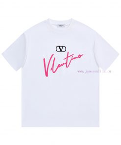 VALENTINO ValentinoNew Three-dimensional Thick Plate Printed Short Sleeved T-shirt ®*Customized xzwogk2u
