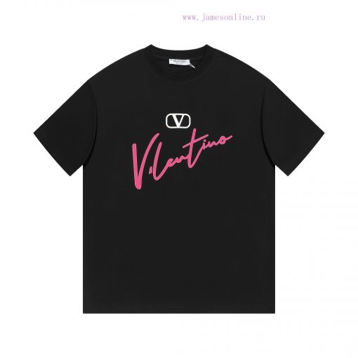VALENTINO ValentinoNew Three-dimensional Thick Plate Printed Short Sleeved T-shirt ®*Customized 2kzts8j3 - Image 2
