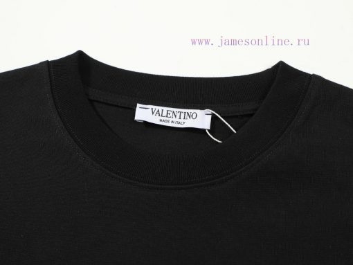 VALENTINO ValentinoNew Three-dimensional Thick Plate Printed Short Sleeved T-shirt ®*Customized 2kzts8j3 - Image 4