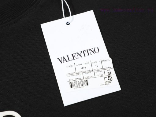 VALENTINO ValentinoNew Three-dimensional Thick Plate Printed Short Sleeved T-shirt ®*Customized 2kzts8j3 - Image 7