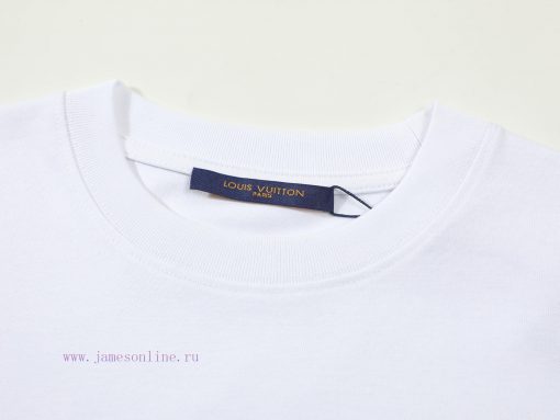 LV's HomeNew Double-layer Three-dimensional Thick Plate Printed Short Sleeved T-shirt ®*Customi uni9lzbs - Image 4