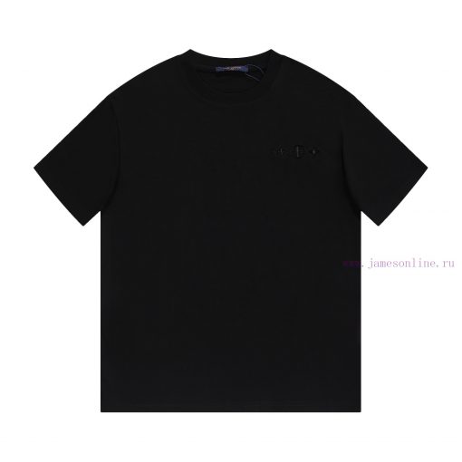 LV's HomeNew Embroidered Hand Cut Short Sleeved T-shirt ®*Customized 2 Grams Of All Cotton Fabr 9zrwpyev - Image 2