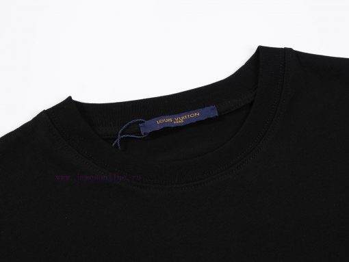 LV's HomeNew Embroidered Hand Cut Short Sleeved T-shirt ®*Customized 2 Grams Of All Cotton Fabr 9zrwpyev - Image 4