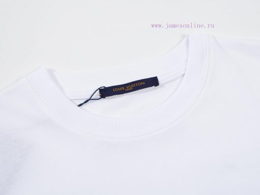 LV's HomeNew Embroidered Hand Cut Short Sleeved T-shirt ®*Customized 2 Grams Of All Cotton Fabr jfrubqx9 - Image 4