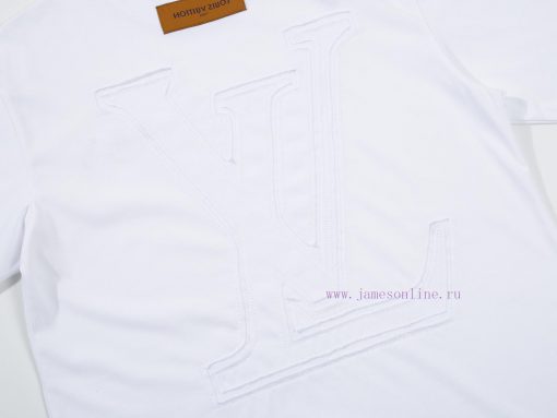 LV's HomeNew Embroidered Hand Cut Short Sleeved T-shirt ®*Customized 2 Grams Of All Cotton Fabr jfrubqx9 - Image 6