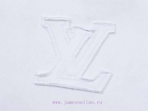 LV's HomeNew Embroidered Hand Cut Short Sleeved T-shirt ®*Customized 2 Grams Of All Cotton Fabr x1yzyv1m - Image 5