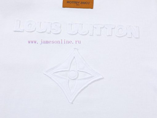 LV's HomeNew Embroidered Hand Cut Short Sleeved T-shirt ®*Customized 2 Grams Of All Cotton Fabr x1yzyv1m - Image 7