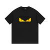 FENDI Monster Devil's Eye-Adopting Double Yarn Pure Cotton 280g Short Sleeves The Fabric Color mqfi3ldw