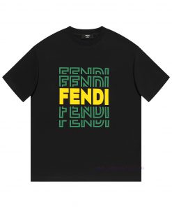 FENDI Fendi-Adopting Double Yarn Pure Cotton 280g Short Sleeves The Fabric Color Is Customized kww1iohf