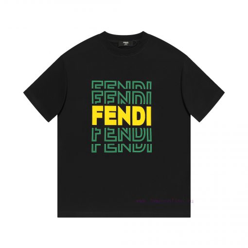 FENDI Fendi-Adopting Double Yarn Pure Cotton 280g Short Sleeves The Fabric Color Is Customized kww1iohf