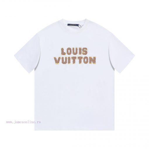 LV's HomeNew Thick Carved Craft Short Sleeved T-shirt ®*Customized 280g All Cotton Fabric Soft dwix62jn - Image 2