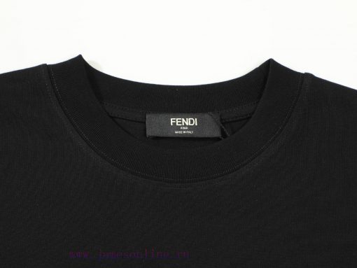 FENDI Fendi-Adopting Double Yarn Pure Cotton 280g Short Sleeves The Fabric Color Is Customized kww1iohf - Image 4
