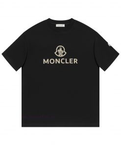 MONCLER Mask MouthNew Thick Carved Short Sleeved T-shirt ®*Customized 280g All Cotton Fabric So itfkbewt