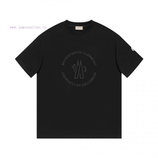 MONCLER Mask MouthNew Three-dimensional Thick Craft Short Sleeved T-shirt ®*Customized 280g All ksthdcmc - Image 2