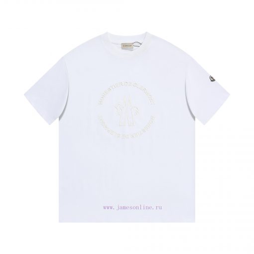 MONCLER Mask MouthNew Three-dimensional Thick Craft Short Sleeved T-shirt ®*Customized 280g All ixqw4k7a