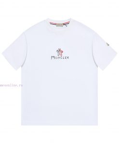 MOC25SS Spring And Summer New Plain Knitted Cotton Round Neck Short Tee Unisex Towel Embroidere 78ye7bae