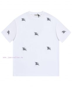 Burberry's New Men's Short Sleeved T-shirt For Spring And Summer 2025 Featuring The Brand's Lat 8pz6epdf