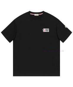 MOC25SS Spring And Summer New Plain Knitted Cotton Round Neck Short Tee Unisex Towel Embroidere wa3fkdpe