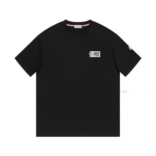 MOC25SS Spring And Summer New Plain Knitted Cotton Round Neck Short Tee Unisex Towel Embroidere wa3fkdpe