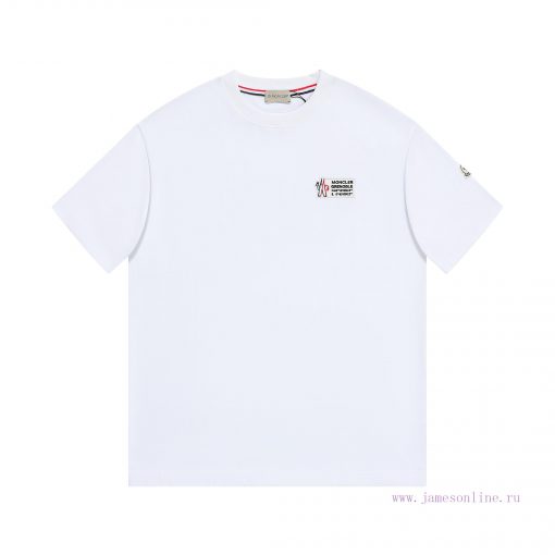 MOC25SS Spring And Summer New Plain Knitted Cotton Round Neck Short Tee Unisex Towel Embroidere ca0cbi53 - Image 2