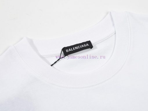 Balenciaga Balenciaga Short Sleeved Shirt-Using Double Yarn Pure Cotton 280g The Fabric Color I jgrqb4dy - Image 4