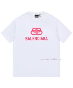 Balenciaga Balenciaga Short Sleeved Shirt-Using Double Yarn Pure Cotton 280g The Fabric Color I 7gjumavm