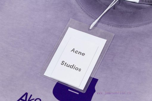 High Quality Acne25ss New Stir Fried Color Distressed Short Sleeved ShirtThe Fabric Is Made Of 1peru4v3 - Image 5