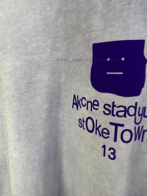 High Quality Acne25ss New Stir Fried Color Distressed Short Sleeved ShirtThe Fabric Is Made Of txn685w6 - Image 5