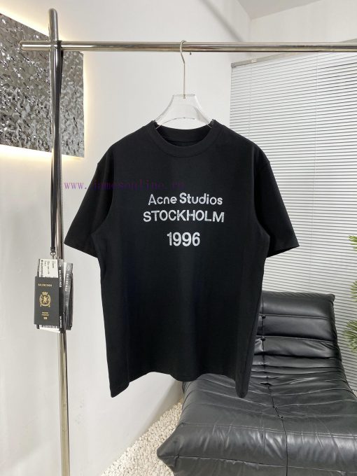 High Quality Acne 25ss New Short Sleeved T-shirtThe Fabric Is Made Of High-quality 100% Cotton hq03ofop - Image 2