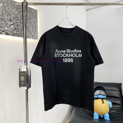High Quality Acne 25ss New Short Sleeved T-shirtThis Year The Fabric Has Been Completely Upgrad qoq3a4ov