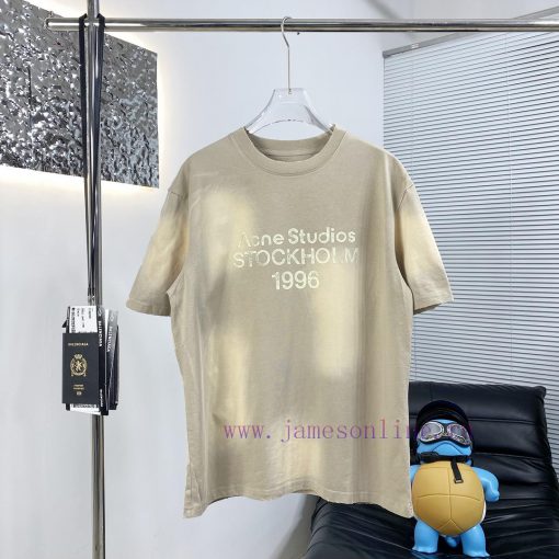 High Quality Acne 25ss New Short Sleeved T-shirtThis Year The Fabric Has Been Completely Upgrad bk15v53y - Image 2