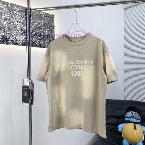High Quality Acne 25ss New Short Sleeved T-shirtThis Year The Fabric Has Been Completely Upgrad bk15v53y - Image 4