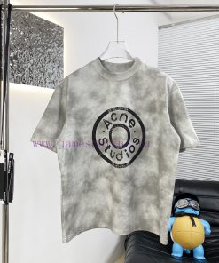 High Quality Acne 25ss New Short Sleeved T-shirtThis Year The Fabric Has Been Upgraded To Use H gkia47an
