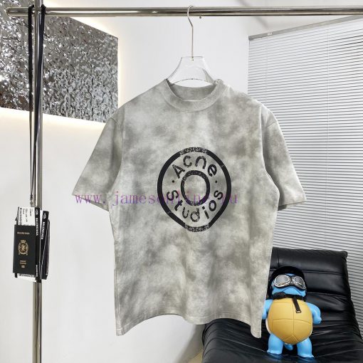 High Quality Acne 25ss New Short Sleeved T-shirtThis Year The Fabric Has Been Upgraded To Use H gkia47an