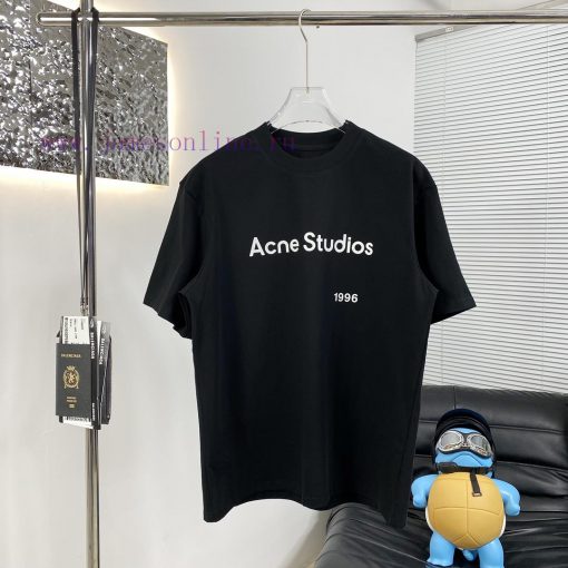 High Quality Acne 25ss New Short Sleeved T-shirtThis Year The Fabric Has Been Completely Upgrad ba255otw - Image 2