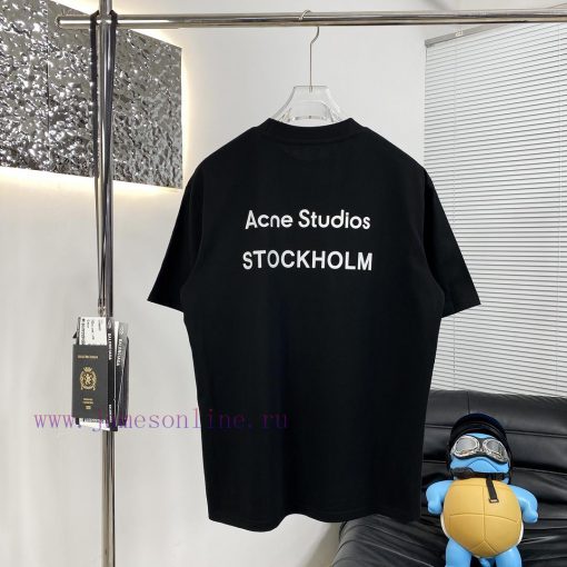 High Quality Acne 25ss New Short Sleeved T-shirtThis Year The Fabric Has Been Completely Upgrad ba255otw - Image 3