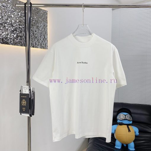 High Quality Acne 25ss New Short Sleeved T-shirt PriceThis Year The Fabric Has Been Upgraded To 8mc5knpl