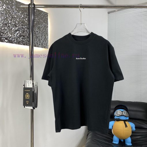 High Quality Acne 25ss New Short Sleeved T-shirt PriceThis Year The Fabric Has Been Upgraded To hj98rxdu - Image 2
