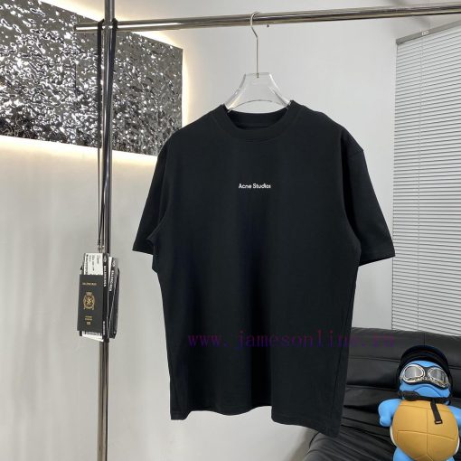 High Quality Acne 25ss New Short Sleeved T-shirt PriceThis Year The Fabric Has Been Upgraded To hj98rxdu - Image 4