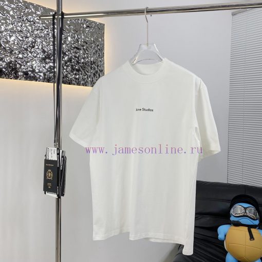 High Quality Acne 25ss New Short Sleeved T-shirt PriceThis Year The Fabric Has Been Upgraded To 8mc5knpl - Image 4